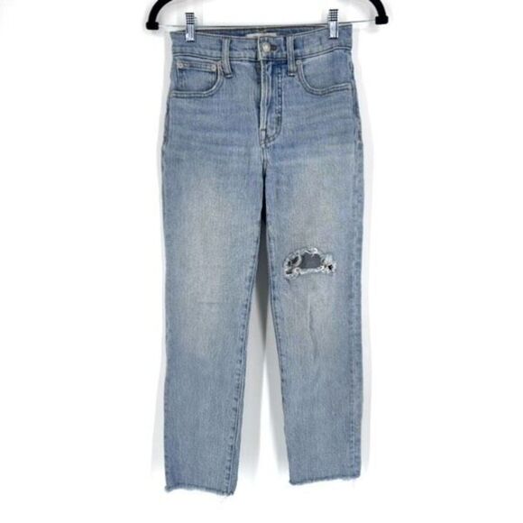 Madewell The Petite Perfect Vintage Jean Rosabelle Wash Comfort Stretch Size 23P - Picture 15 of 16